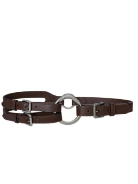 Lauren Ralph Lauren Tri Strap O-Ring Leather Belt
